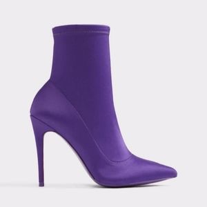 ALDO Purple Satin Boots